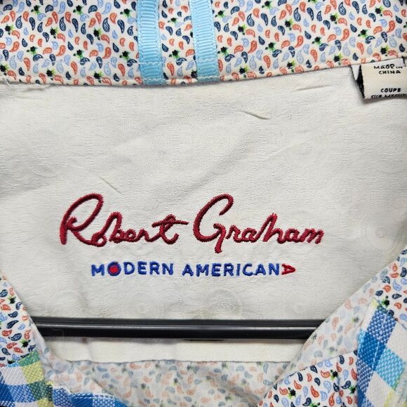 Robert Graham Shirt Mens XL Modern American Tailored Fit Long Sleeves Button Up - Picture 5 of 10